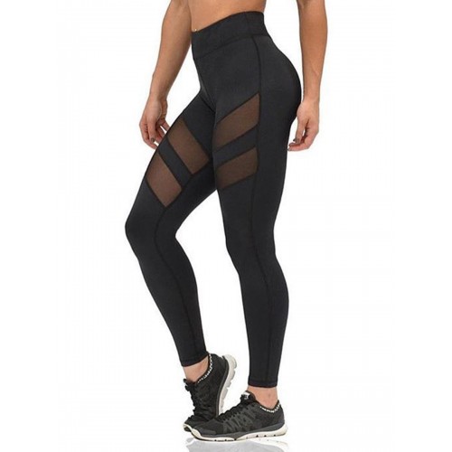 See-Through Solid Color Skinny Leggings