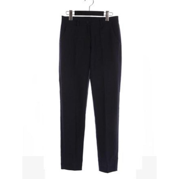 Skinny Pocket Plain Casual Pants