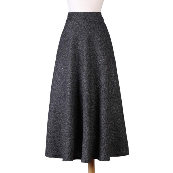 Plain Floor Length Loose Pocket Skirt