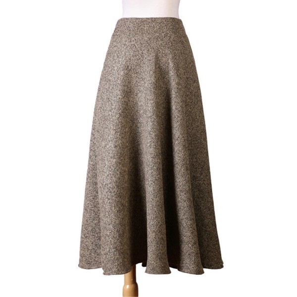 Plain Floor Length Loose Pocket Skirt