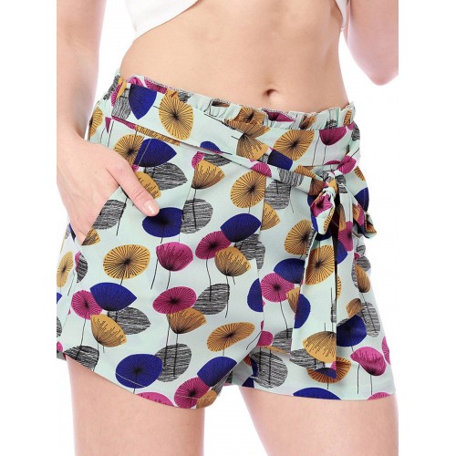 Women's Floral Loose Waist Shorts