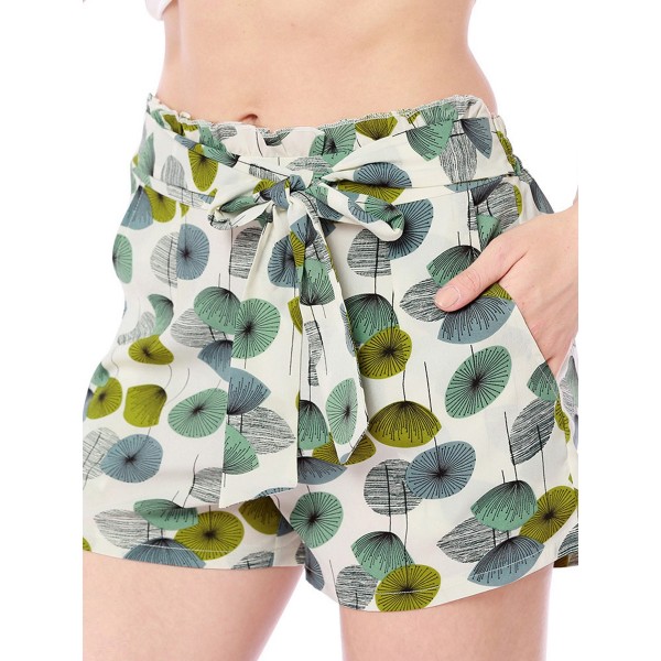 Women's Floral Loose Waist Shorts