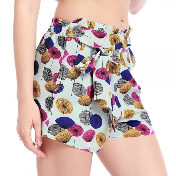 Women's Floral Loose Waist Shorts