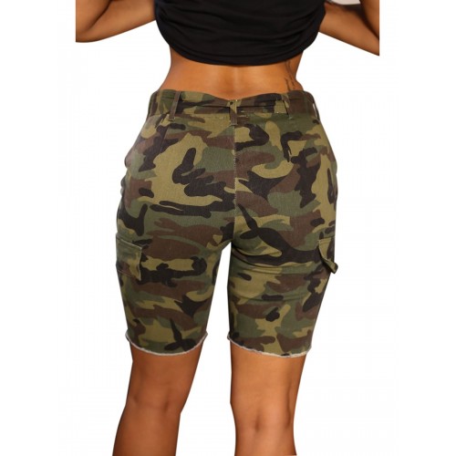 Alluring Camouflage All Match Shorts