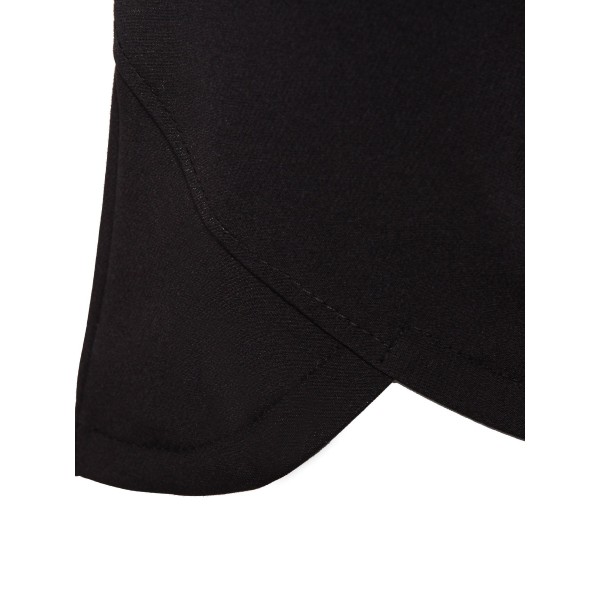 Tie Waist Scallop Edge Women's Shorts