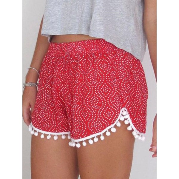 Women's Cute Tassel Beach Shorts