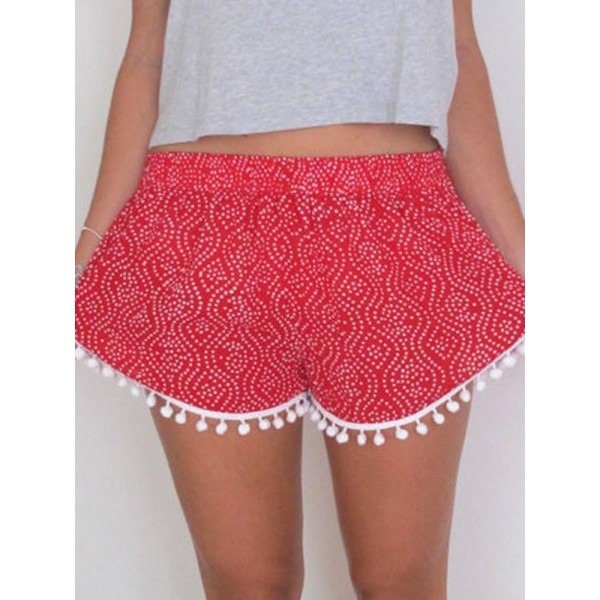 Women's Cute Tassel Beach Shorts