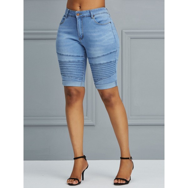 Mid-Waist Washable Jeans