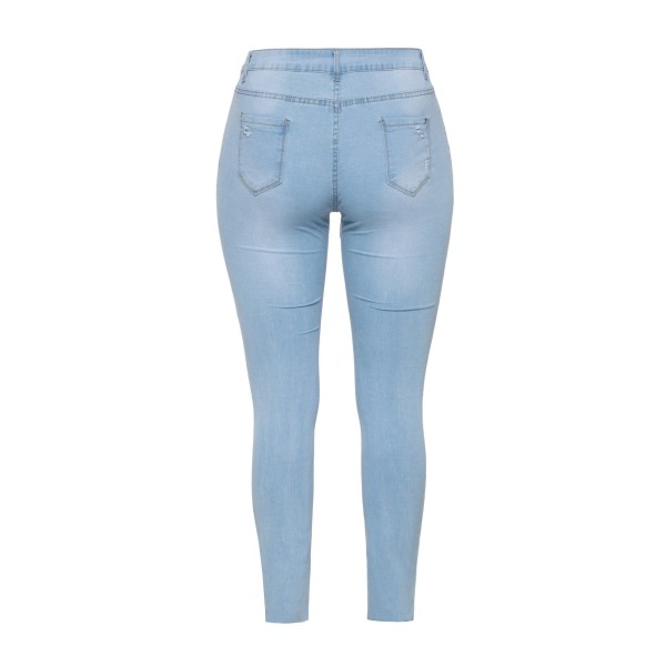 Plus Size Ripped Denim Women's Jeans