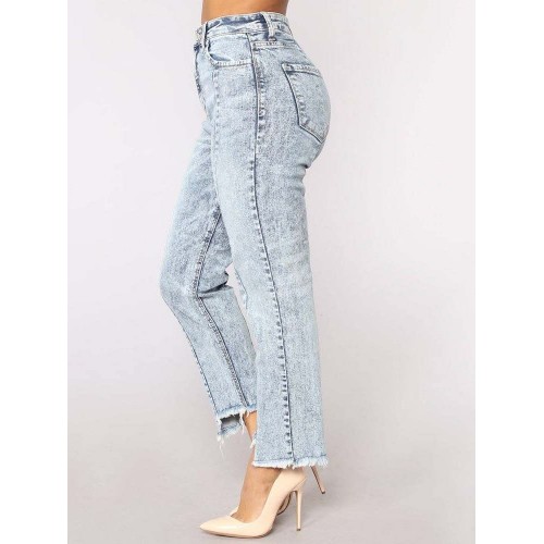 Side Irregual Jeans