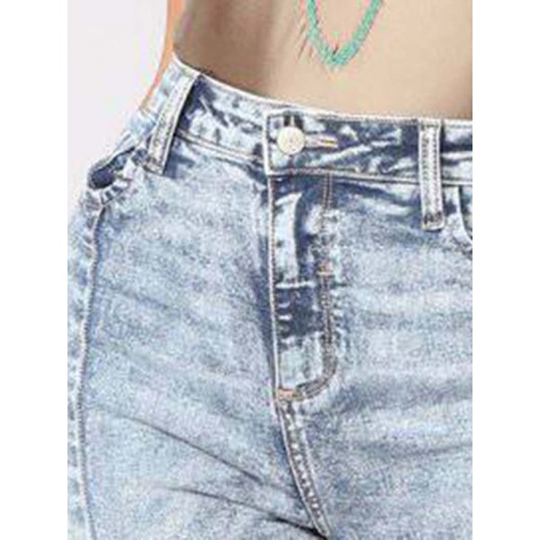 Side Irregual Jeans