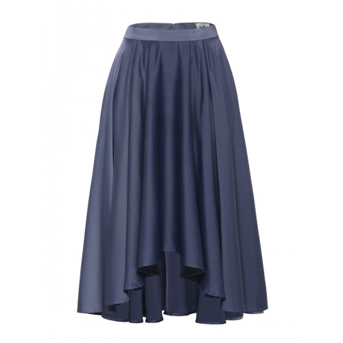 Pleated High Waisted Maxi Skirt