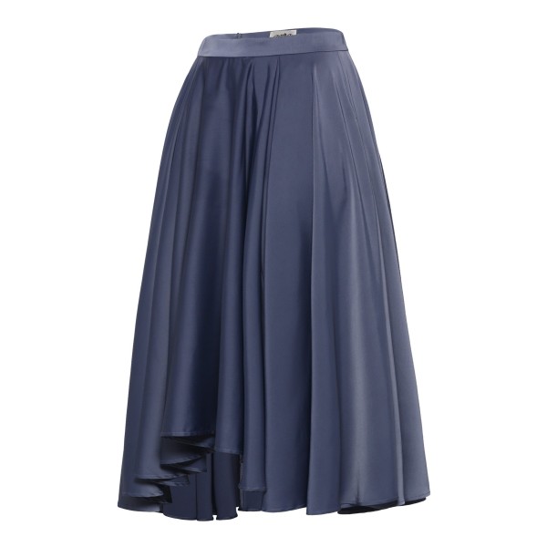 Pleated High Waisted Maxi Skirt