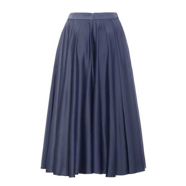 Pleated High Waisted Maxi Skirt