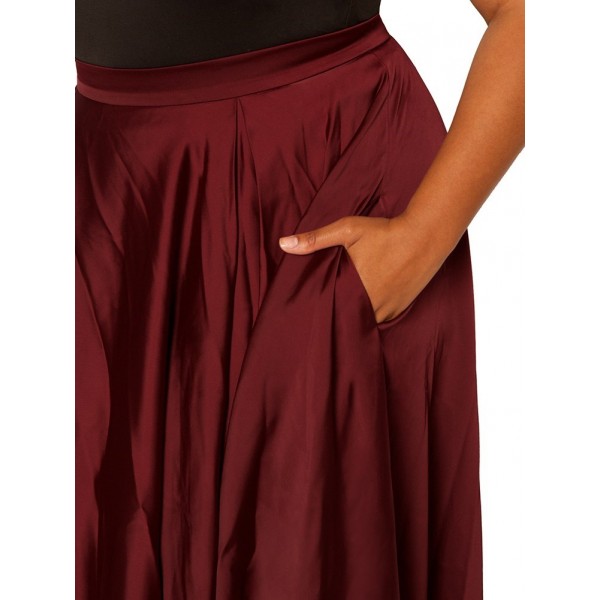 Pleated High Waisted Maxi Skirt