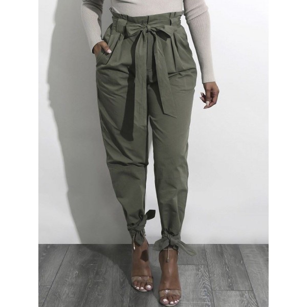 High Waisted Bowkont Loose Casual Pants