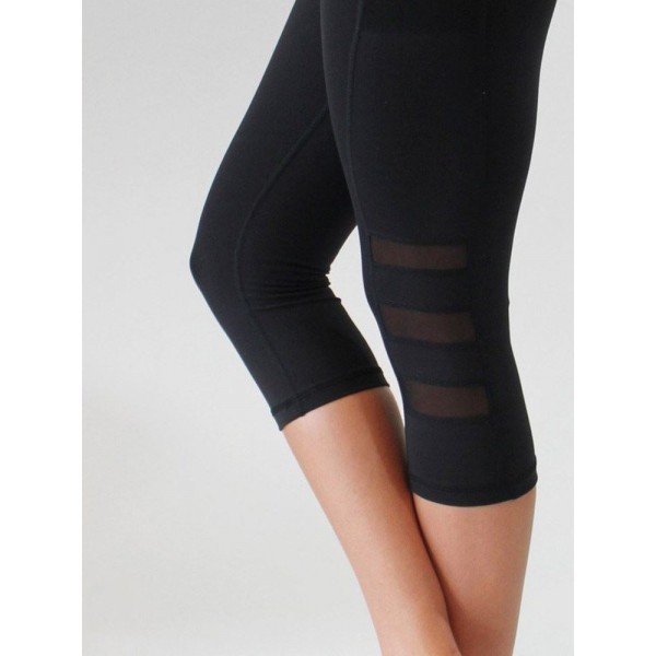 Solid Color Breathable Women's Yoga Leggings