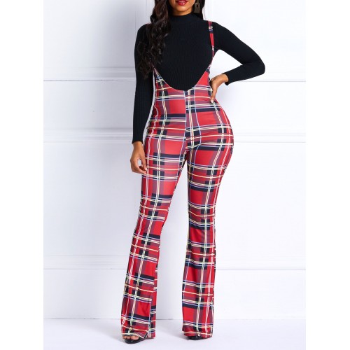 Women's Plaid Slim Casual Pants