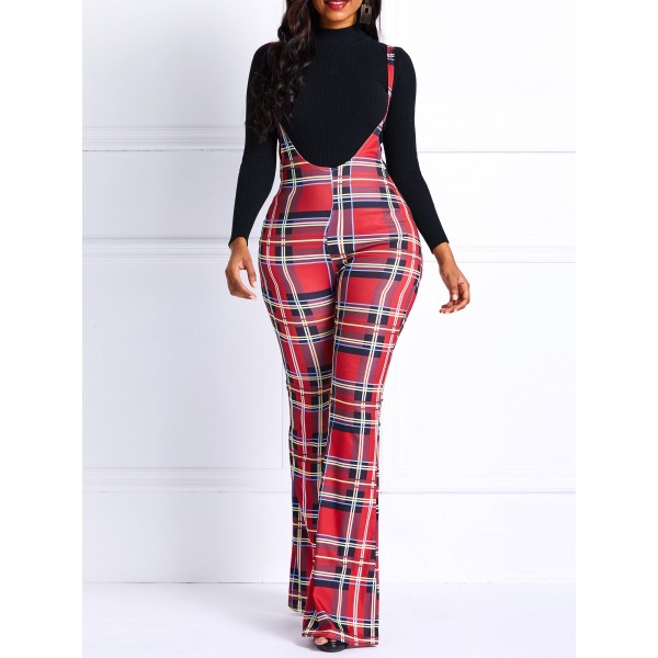 Women's Plaid Slim Casual Pants