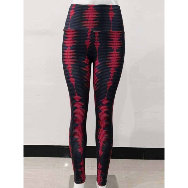 Women's Contrast Color Yoga Sports Leggings