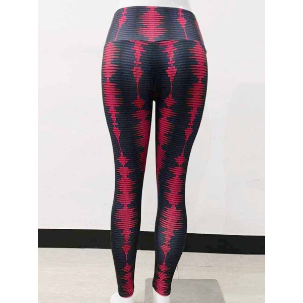 Women's Contrast Color Yoga Sports Leggings